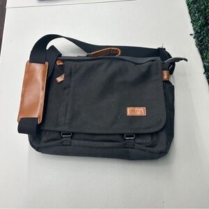 ESTARER Laptop Bag Water-resistant Shoulder Bag Briefcase Grey